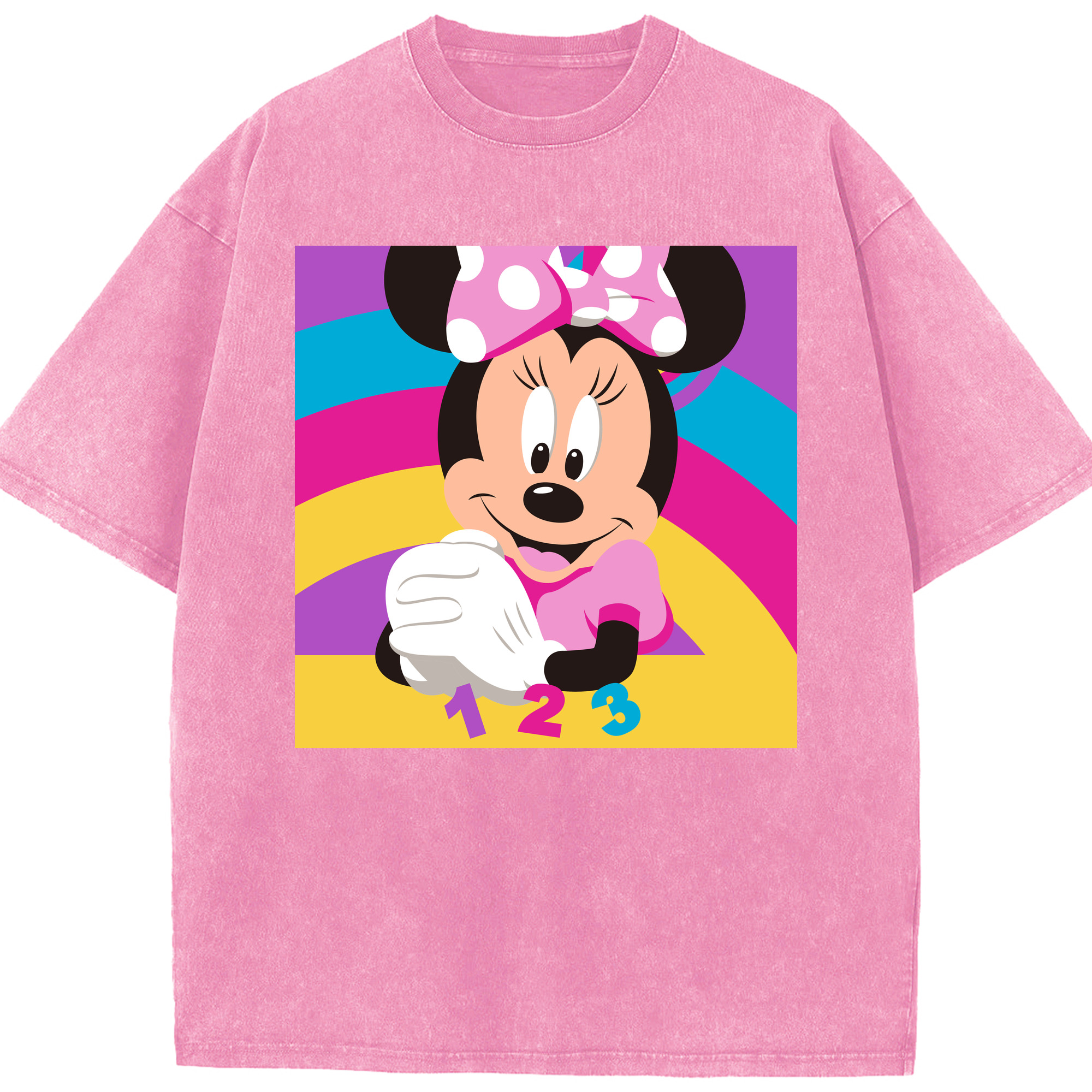 （画像用） ミッキーマウス Mickey Mouse 綿100% ヴィンテージ風 半袖Tシャツ（フロントプリント）